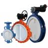China DN300 Resilient PTFE PFA FEP Seated PN16 Wafer Butterfly Valve factory