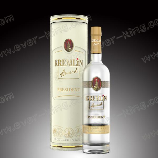 Quality Frosted Flint Glass Bottle 750ML For Vodka Liquor for sale