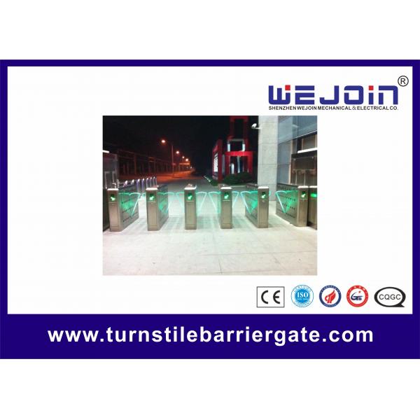 Quality Smart-designed Full-Automatic Flap Barrier Gate with LED Light for sale
