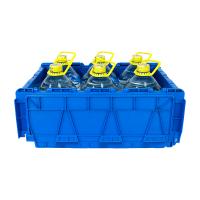 China Tourtop Plastic Fruit Crate for Food Transport Container OEM Acceptable 600x400x325mm for sale