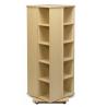 China 4 Sides Books Cabinet Home Display Rack MDF Spinner Storage W50 X D50 X H176cm factory