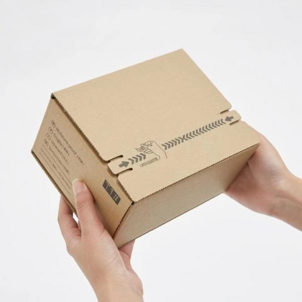 Quality Zipper Shipping Boxes Machine Amazon Boxes/ Color Polar Grey Orange for sale