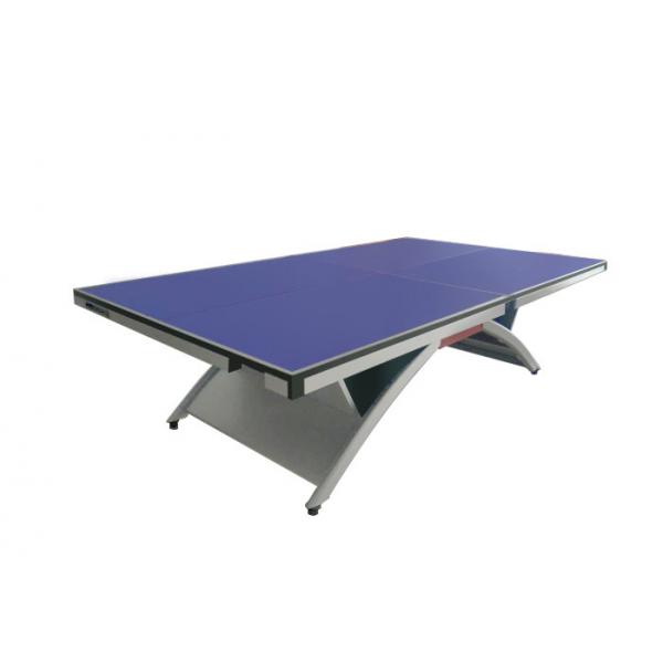 Quality 2740*1525*760 mm Competition Table Tennis Table Rainbow Leg Standard Size With Ball And Bats Holder for sale