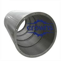 China High Pressure Stainless Steel Wedge Wire Mesh Filter Tube Johnson Wedge Screen Water Pond Sieve Slotted Filter Pipe factory