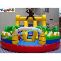 Quality Outdoor Kids 1000D, 18 OZ PVCTarpaulin Inflatable Amusement Park Games for Re - for sale