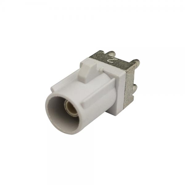 Quality RF Coaxial White FAKRA PCB Connector Code B For Data Transmission for sale