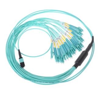 Quality MPO To LC Fiber Optic MPO 24 Core OM2 Telecommunication Networks for sale