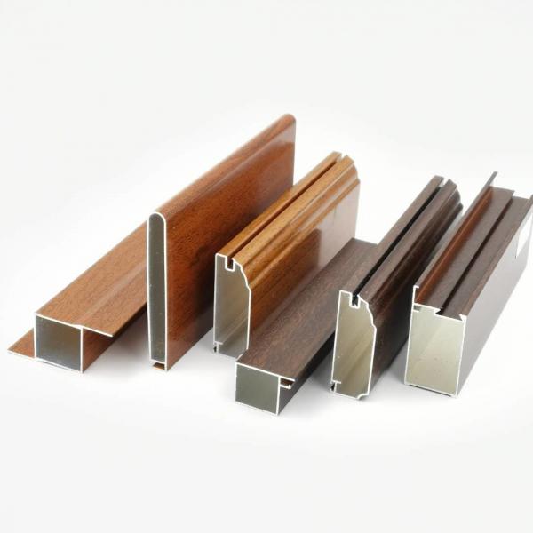 Quality Israel Libya 6063 T3 Aluminium Kitchen Profile Wooden Color for sale