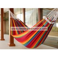China Balcony Backyard Rainbow Brazilian Hammock Bed 260 X 190 Cm Fade Resistant factory