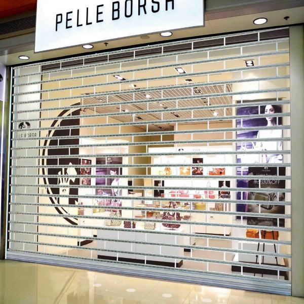 Quality 3mm 2.3mm Transparent Roller Shutter Door Polycarbonate Clear Plastic Roll Up Doors for sale