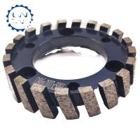 China Flexible and Durable Diamond Segmented CNC Turbo Stubbing Wheel 86mm Wheel factory