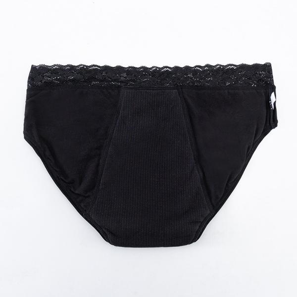 Quality Organic Cotton Plus Size Menstrual Underwear Panties Lace 4 Layers Nylon for sale