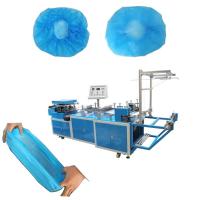China 180-210 Pcs/Min Disposable Surgical Gown Making Machine , Disposable Bouffant Cap Making Machine factory