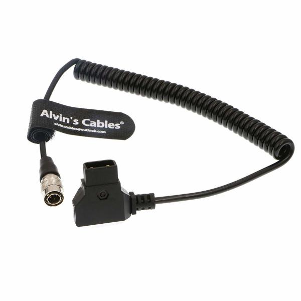 Quality Sound Devices ZAXCOM Power Coiled Twist Cable D-Tap to 4PIN Hirose Male for sale