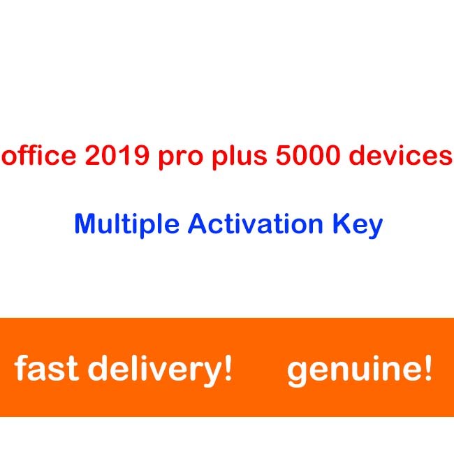 China 500 PCs Office 2019 License Key Lifetime Professional  Activation Code factory