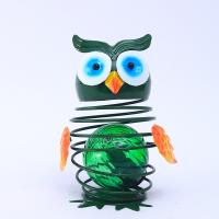 Quality ODM Iron Solar Powered Owl Garden Ornament Decor Vivid And Cute for sale