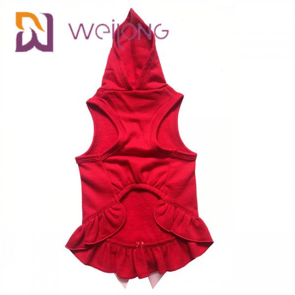 Quality Satin Bow Printed Golden Deer Dog Winter Coat Red Christmas Hoodie For Dogs cats for sale