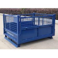 Quality Foldable Steel metal Collapsible Pallet Cage Container 50x50 for sale