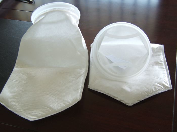 China Petrochemical Industry 400 Micron Filter Bag PTFE Needle Felt Customized Size factory
