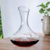 China Finely Polished Glass Wine Decanter With Finger Hole Finger Hold Punt factory