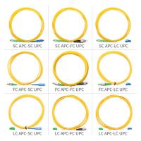 Quality Singlemode Simplex OS2 LC SC FC ST APC UPC Fiber Optic Patch Cord for sale