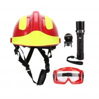 China Light Weight Rescue Equipment Fire Helmet With Flashlight factory