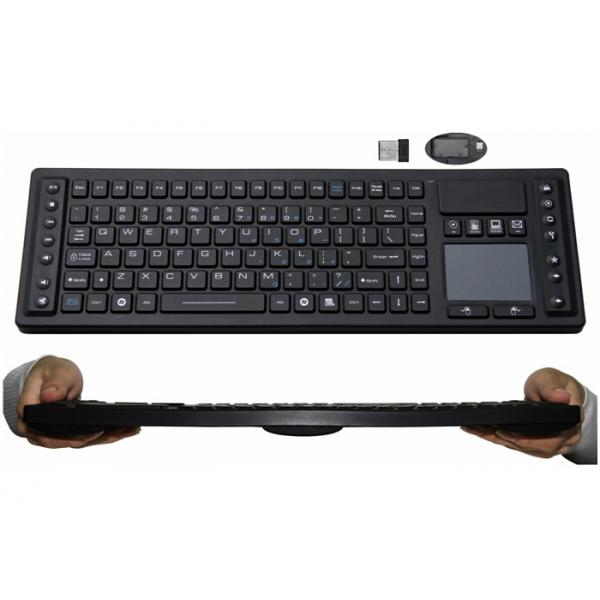 Quality Waterproof 2.4GHz Wireless Medical Keyboard 85 Keys Silicone Material IP67 for sale