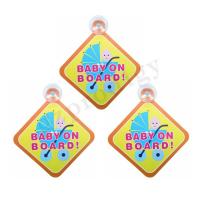 China Childproof ABS Car Baby On Board Sticker Anti Abrasion Nontoxic factory