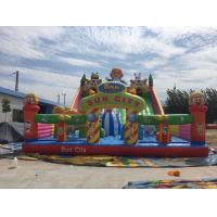 China Double - Tripple Stitch Inflatable Slide Water Bouncy Castle Giant Commercial Water Slide factory