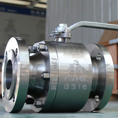 Quality Forged Steel 2-pc Ball Valve Class 150-1500 Floating Ball Flanged for sale