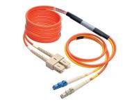 China MCP SC PC to SC UPC duplex 62.5/125 fiber optic mode conditioning patch cord 3meter factory