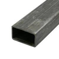 China Black Rectangular Hollow Pipe , Galvanized Small Sized Hot Rolled Steel Tube for sale