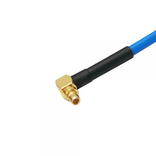 Quality RF FAKRA Extension Cable SMA Female 4 Hole Flange To MMCX Male Right Angle for sale