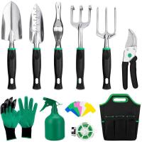 China Customizable Horticultural Set Alloy Steel Hand Tool Garden Tool Sets for Women Kids Starter Kit with Garden Bag factory