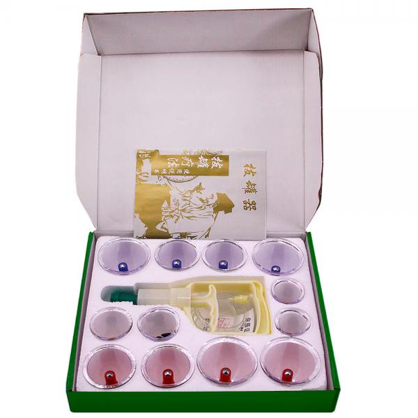 Quality Chinese Traditional Vacuum Therapy Cupping Set Plastic 12pcs Light Weight for sale