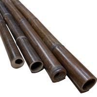 China 150cm Raw Bamboo Poles Painting Green Red Black Decorative Bamboo Garden Stakes factory