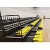China Retractable Stadium Seating Telescopic Bleacher Seat with Folding Back factory