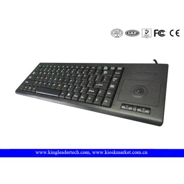 Quality Plastic Industrial Computer Keyboard With Function Keys And Integrated Trackball for sale