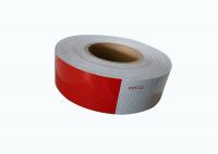 China 0.05*45.72m Dot C2 Reflective Tape , Red Trailer Reflector Stickers Pressure Sensitive Adhesive factory