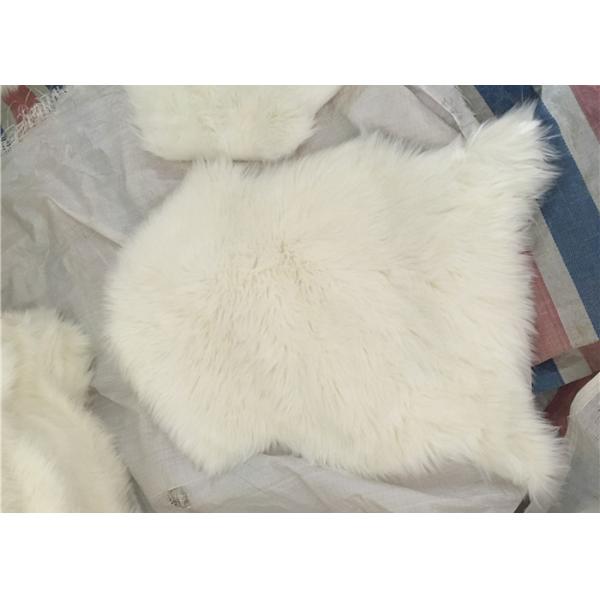 Quality Home Living Room Fluffy Faux Fur Rug , Anti Slip White Faux Fur Area Rug for sale