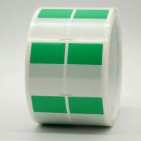 Quality 25.4mm*35mm，1mil green water Resistant polyester cable label for cable for sale