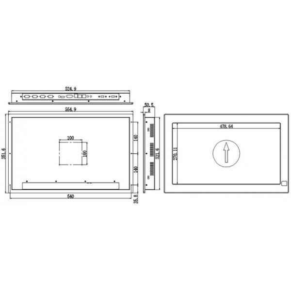 Quality IPPC-2106TW1 21.5 inch Industrial Touch Panel PC / Industri PC Touch for sale