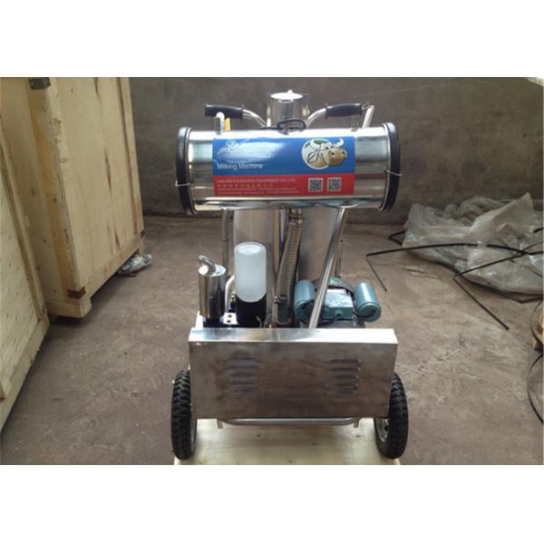 Quality 220v / 50hz Aluminum Bucket Dairy Milking Machinery With Mobile Wheel for sale