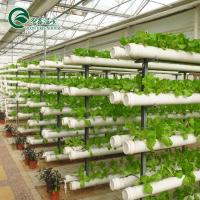 China Glass Covered Vertical Hydroponic System for Growing Vegetables Fruits and Flowers factory
