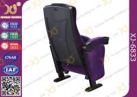 China Plastic Folded Cinema Seat / Movie Theater Chairs With Adjustable Cup Holder factory