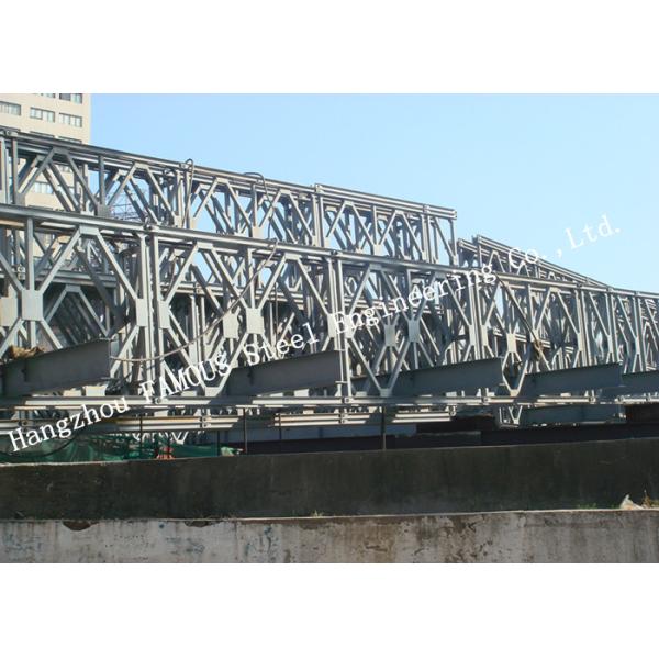 Quality Galvanized Q235B Prefabricated Steel Bailey Bridge Multi Span Construction for sale