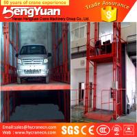 China guide rail lift /telescopic lift /floor to upstairs cargo lift factory