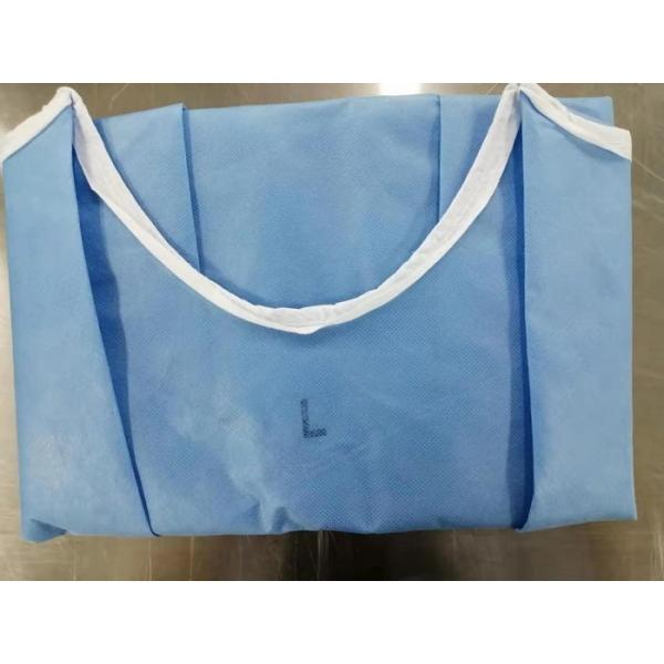 Quality EO Sterile Disposable Sterile Gowns PP+PE+PP Material Weight 60-70 Gsm for sale