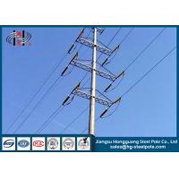Quality 110 KV Octagonal Power Transmission Poles with Hot dip Galvanization for sale