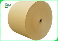 China 100GSM Environment Friendly Natural Brown Kraft Paper Jumbo Roll For Making Bag factory